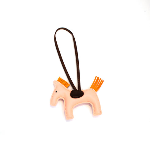 peach leather pony